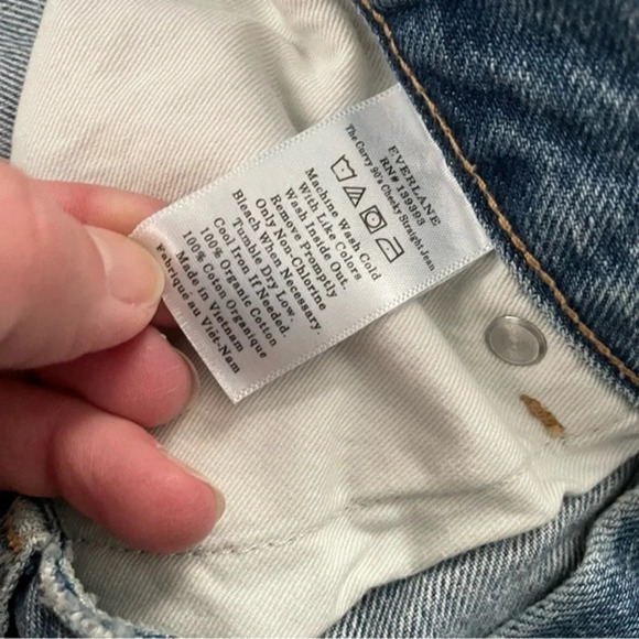 New Everlane Curvy 90s Cheeky Straight Jeans Size 30 - Picture 5 of 10